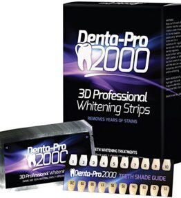 DentaPro2000 At Home Professional Teeth Whitening Strips - 28 Count - Begin Seeing Results Instantly! by Alayna