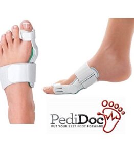 Alayna Bunion Corrector and Bunion Relief Hinged Orthopedic Bunion Splint with Hallux Valgus Bunion Pads For Men and Women-Bunion Toe Straightener Guard to Realign Toes and Foot Pain Relief One Size Fits All White