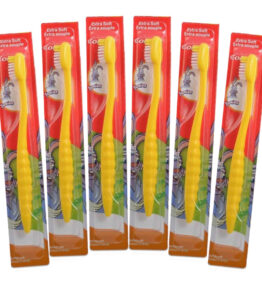 Kids Toothbrush, 6-Pack Colgate Bunny Toothbrushes For Children, Sensitive Extra Soft Bristle Cavity and Gum Protection Junior Brush By Colgate