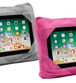 GOGO Travel Pillow, Airplane Neck Pillow, Ipad,or Tablet Holder, Multifunctional 3 in 1 Great for Train, Car Bus, Camping and Plane Take it Wherever You Go Great for Kids (Pink)