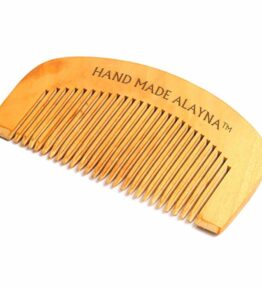Beard Comb and Mustache Comb with Wide Teeth Great for Applying Beard Oil and Beard Balm for Men, Wooden Brush Beard Care Straightener Grooming Kit Perfect for Home and Travel