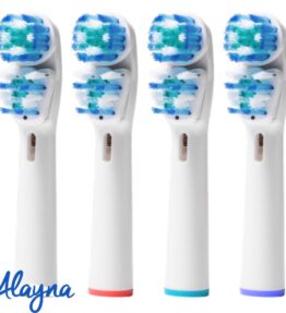 Alayna Replacement Brush Heads for Electric Toothbrush - Generic Brushes Fits Pro 1000, 7000, 8000, 9000, 1500, 5000, 6000, 3000, For Kids & More