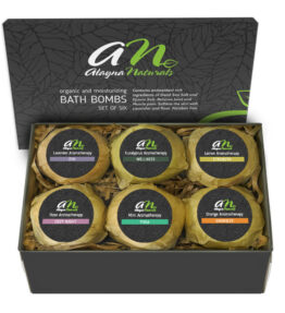 Fizzing Bath Bombs Gift Set- 6 Handmade Luxury Spa Bath Fizzies - All Natural, Pure, Organic Ingredients - Moisturizes Dry Skin, Relaxes Muscles, Soothes Anxiety – By Pure Original