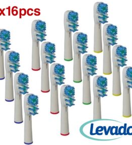Generic Dual Clean Electric Toothbrush Replacement Brush Heads Compatible with Oral B Braun, 16 Pack by Alayna